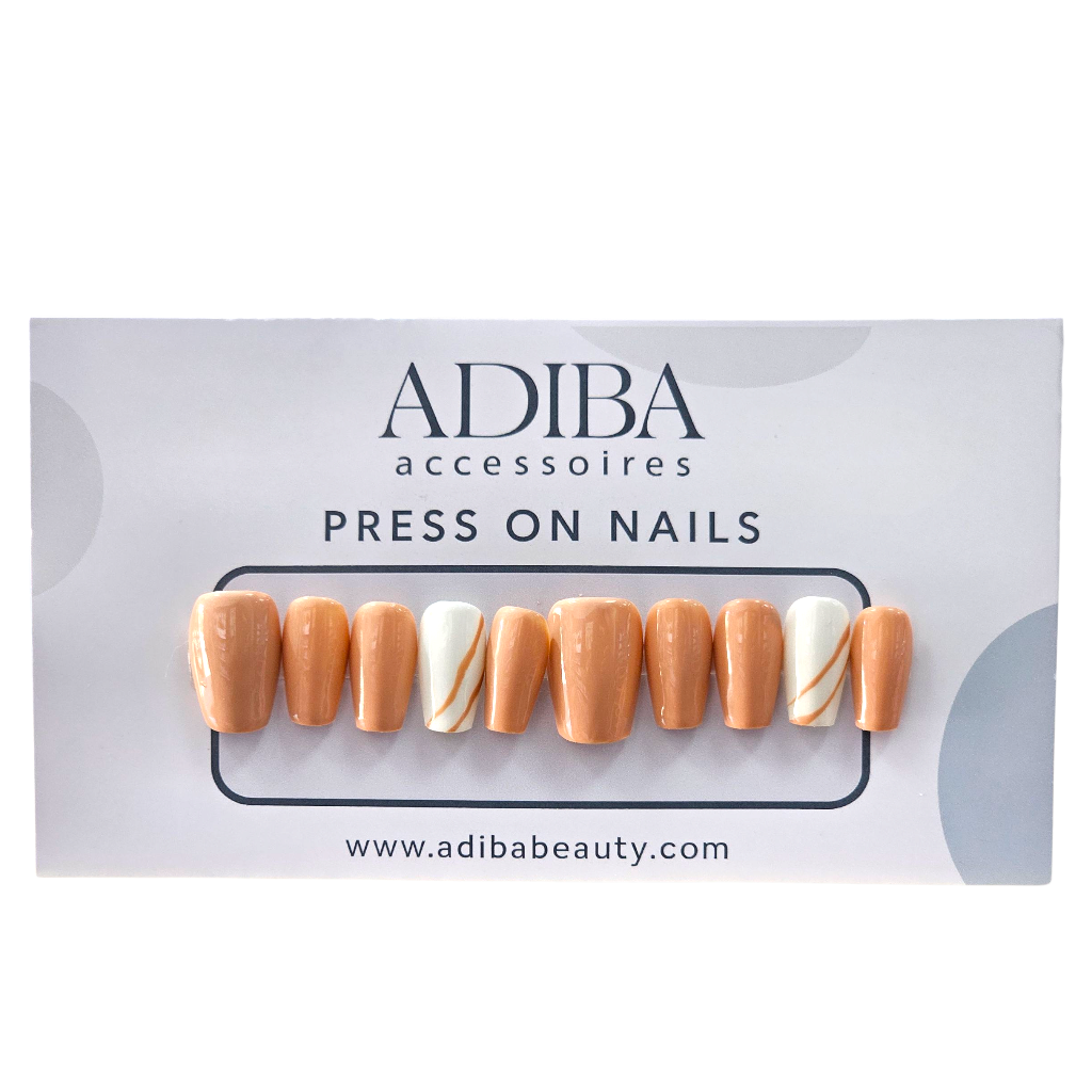 تصميم أظافر صناعية طبيعي جدًا أفضل من أظافرك الأصلية، 10 قطع