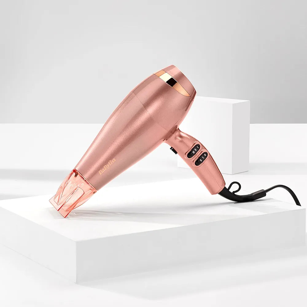 Babyliss Sèche-Cheveux Rose Gold - Sèche-Cheveux Léger Et Puissant 2100 Watts Avec Technologie Ionique