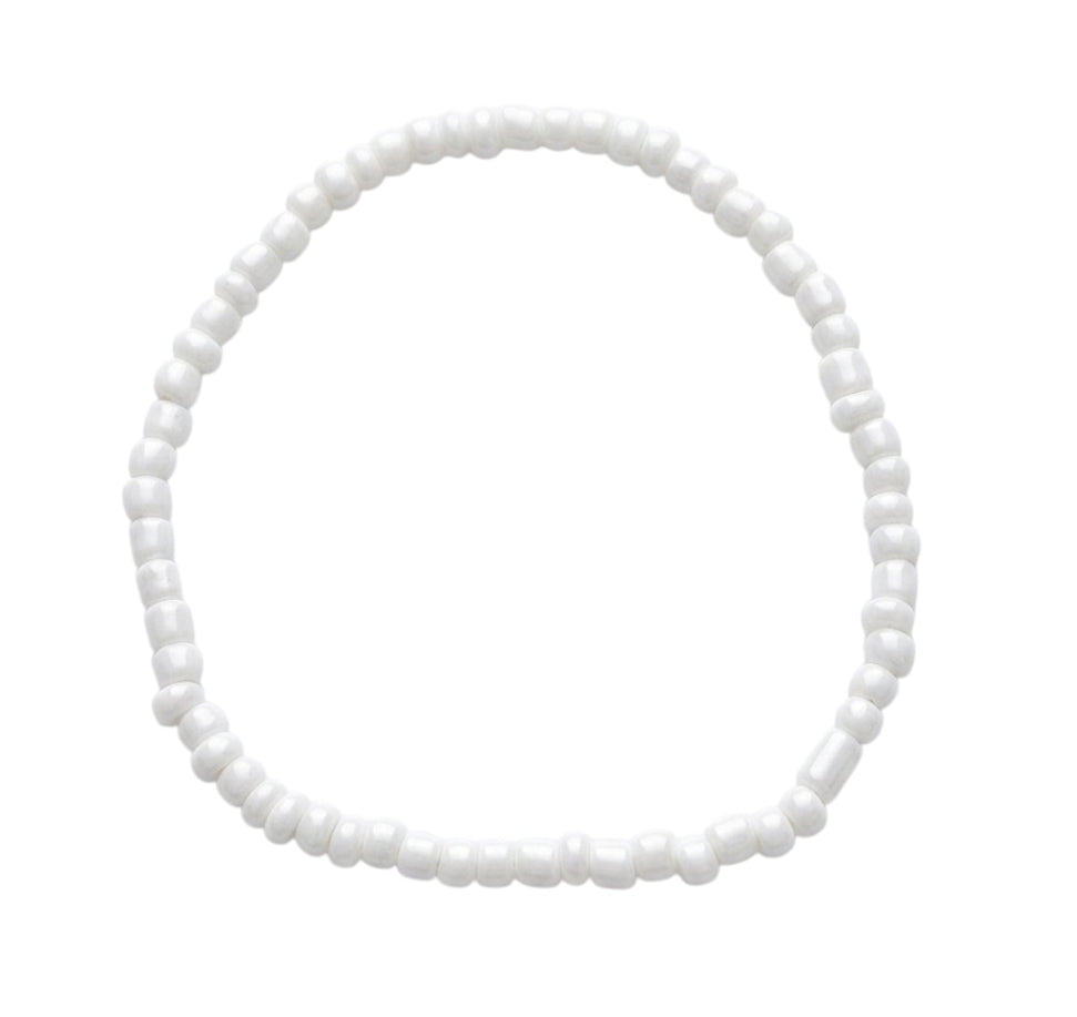 Collier Ras-de-cou En Perles Blanches Effet Nacré