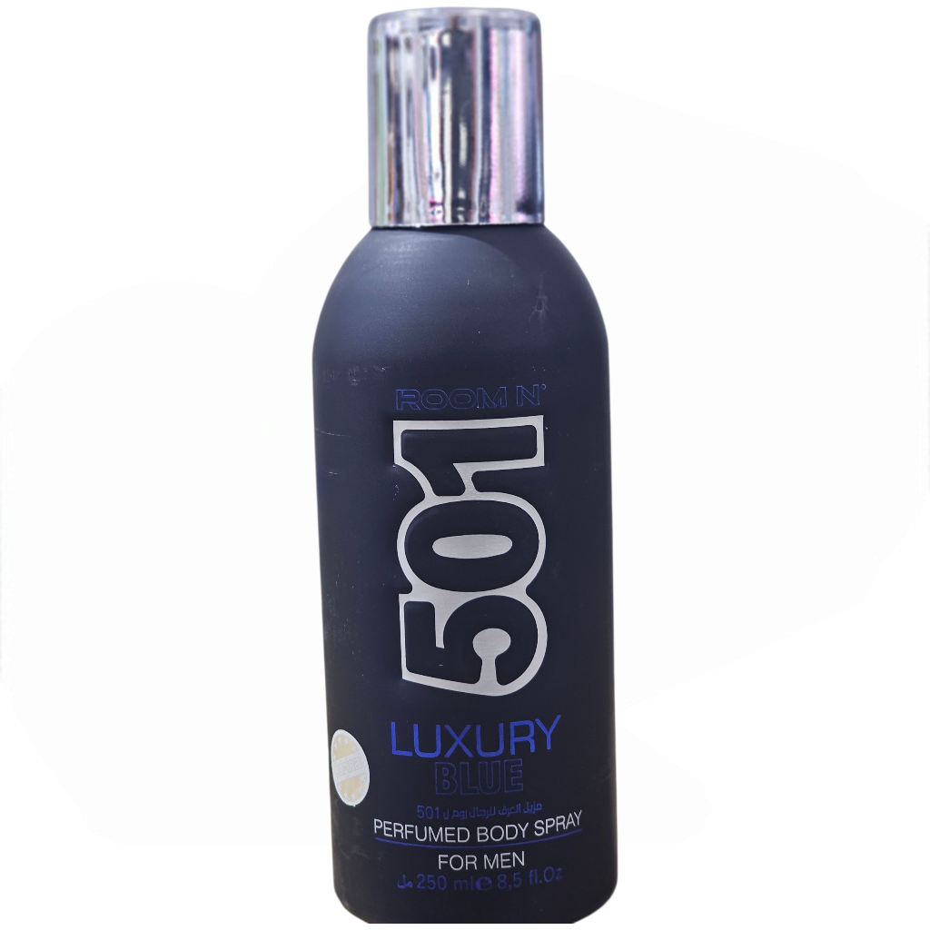 غرفة رقم 501 بخاخ معطر للجسم أزرق فاخر