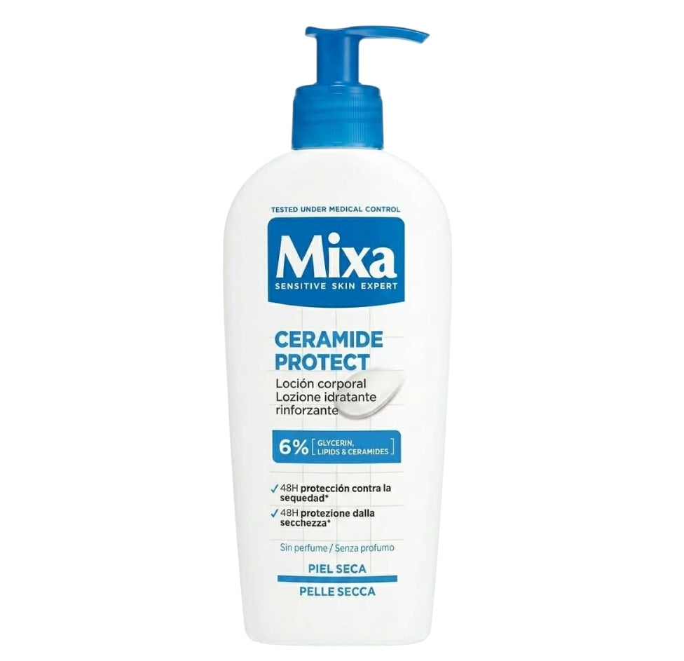 Mixa Ceramide Protect – Lait Corps Hydratant Renforçant 6% Glycérine & Céramides