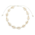 Collier Élégant En Coquillages Blancs