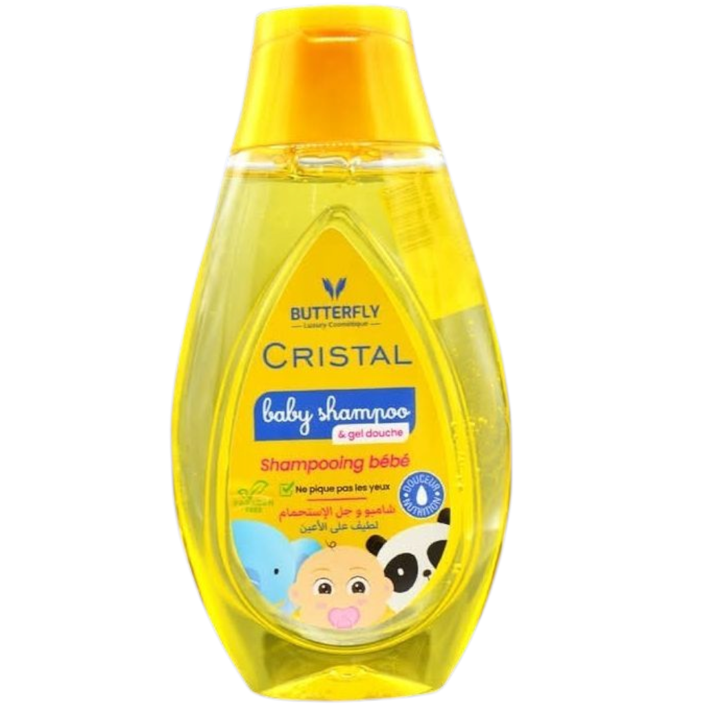 جل استحمام شامبو للأطفال من باترفلاي كريستال