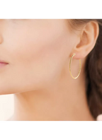 Boucles créoles plaqué or torsadées