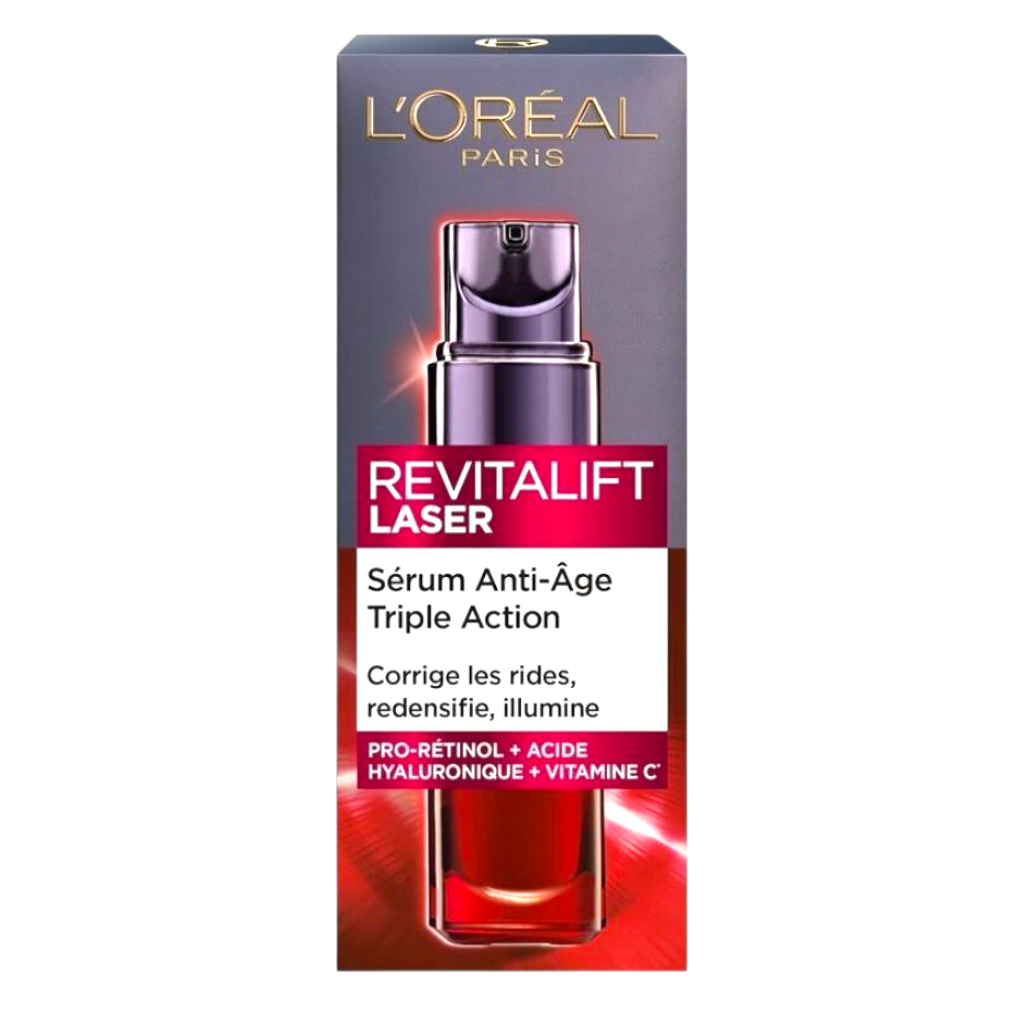 سيروم لوريال باريس ريفيتاليفت ليزر X3 المضاد للشيخوخة لبشرة جديدة