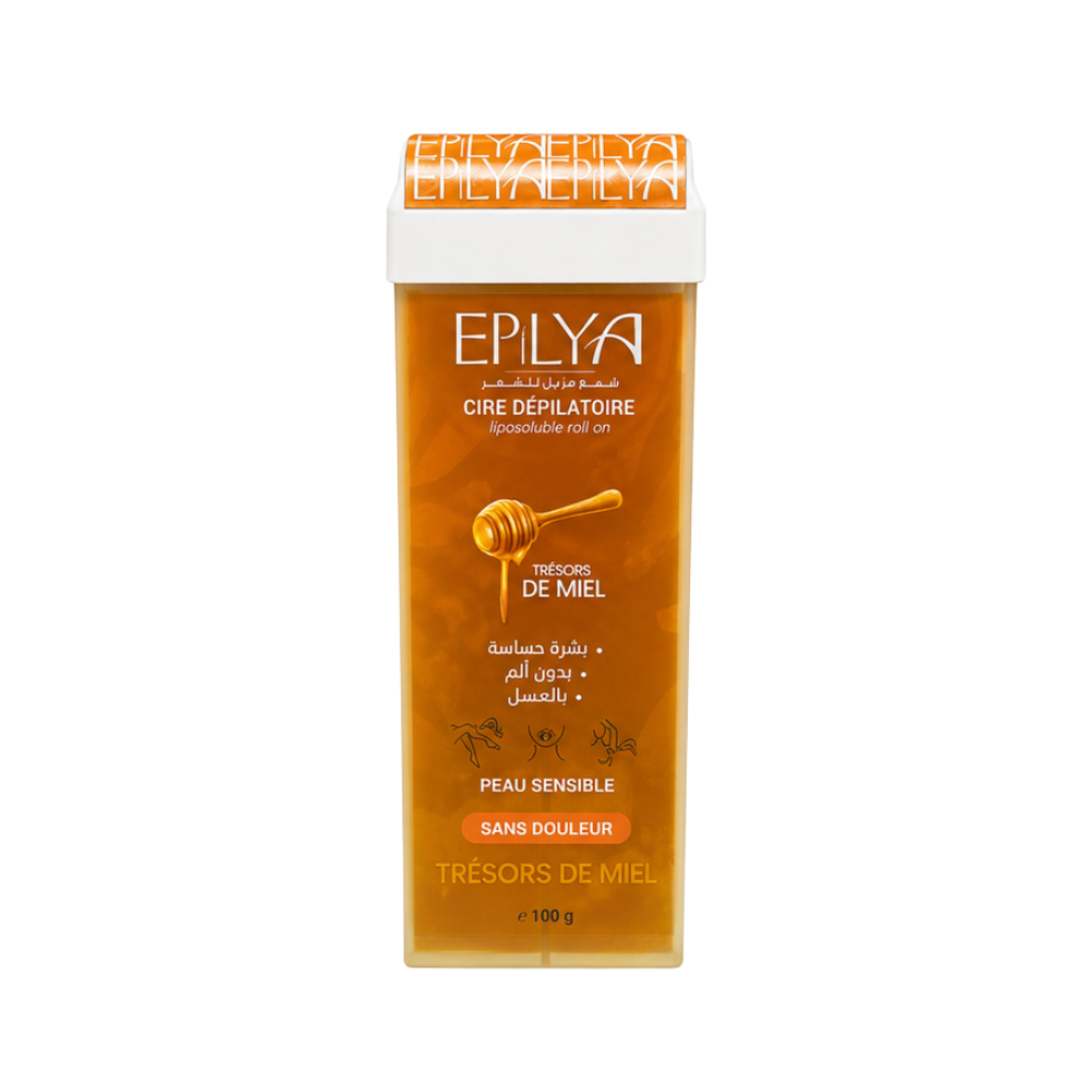 Epilya Cire dépilatoire  Trésors de miel pour peau sensible