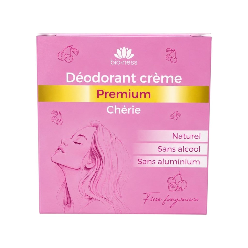 Bio-ness Déodorant Créme Premium Chérie Naturel Sans Alcool