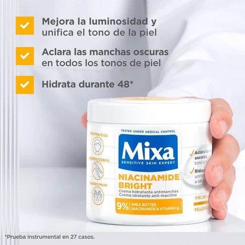 Mixa Hydratant Anti-taches Niacinamide Bright Pour Les Peaux Sèches Et Ternes