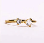 Aira Double Gemstone Ring
