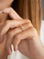 Aira Double Gemstone Ring