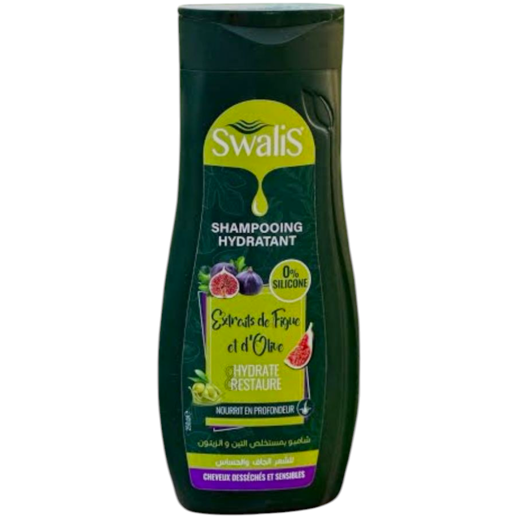 شامبو Swalis المرطب بخلاصة التين والزيتون يرطب الشعر ويستعيد حيويته