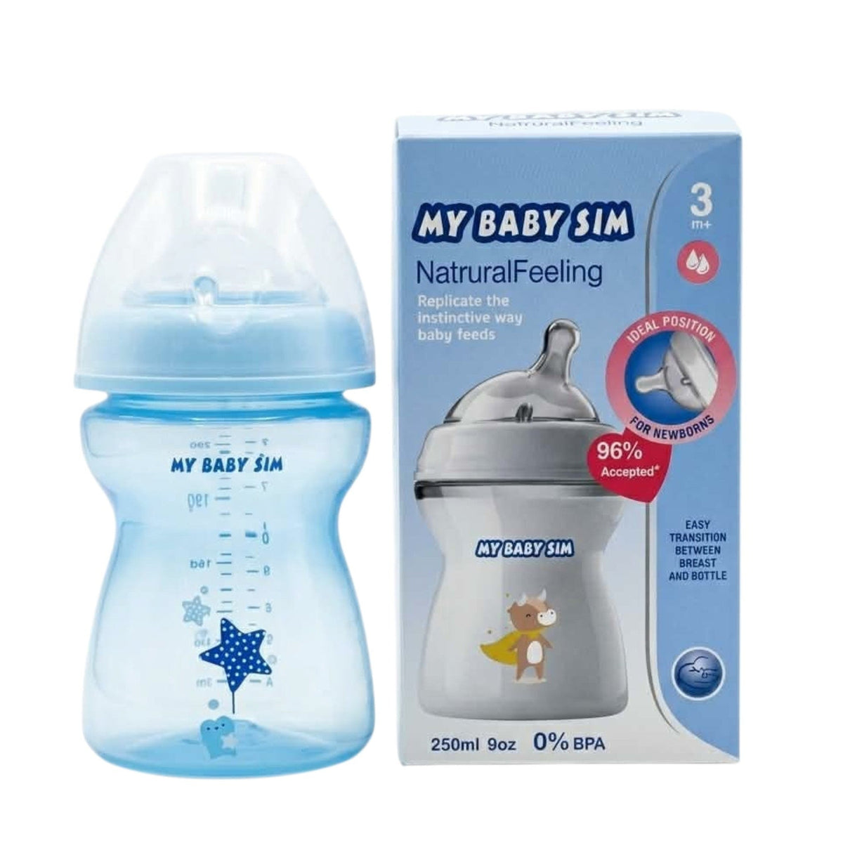 My Baby Sim Biberon Natural Feeding – 3 Mois+
