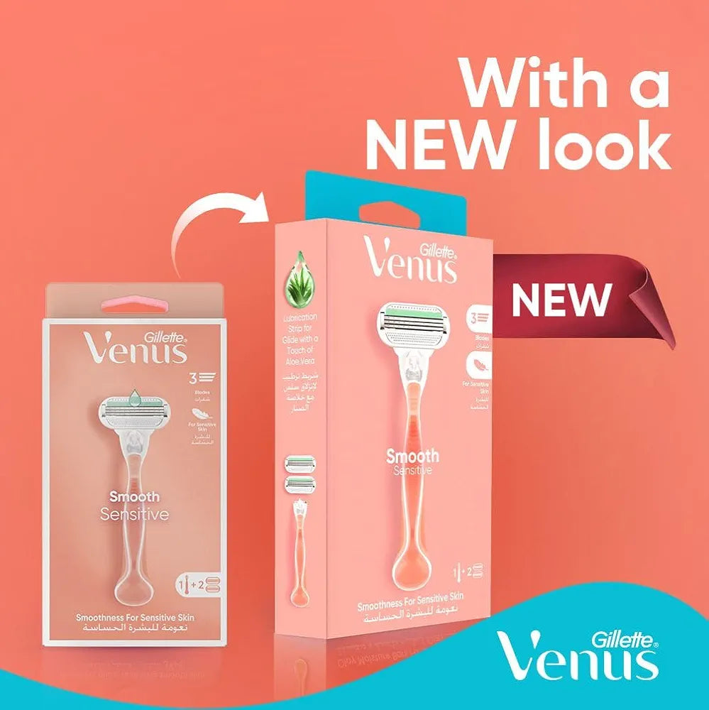 Gillette Venus Smooth Sensitive – Rasoir Pour Peau Sensible