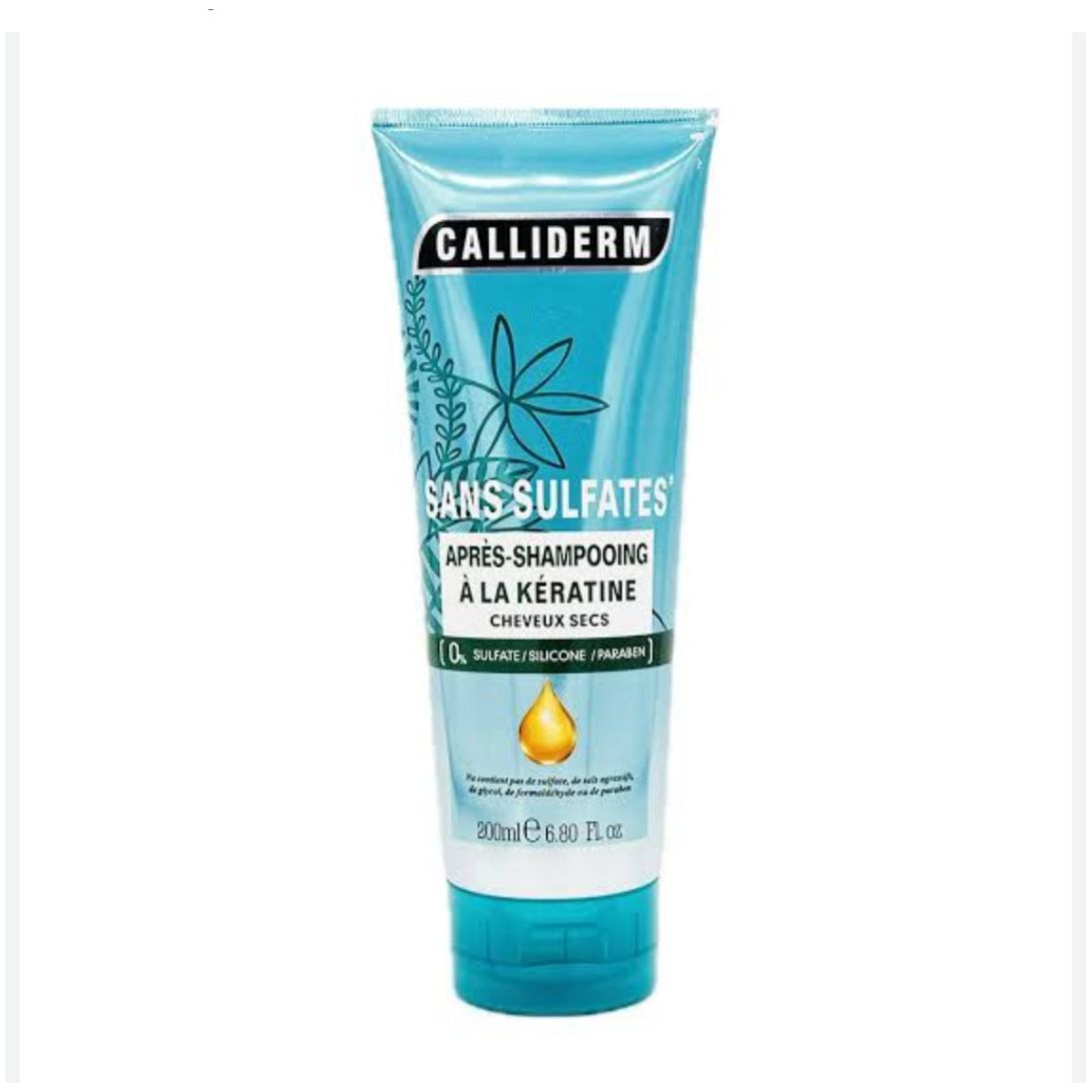 Calliderm après-shampooing à la kératine Sans Sulfates cheveux secs 200ML