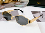 1pcs Lunettes D'été Pour Femmes, Lunettes Rétro Ovales À Monture En Métal, Style Ins, Lunettes Unisexes Tendance, Lunettes De Déclaration De Style De Rue Pour Les Trajets Quotidiens