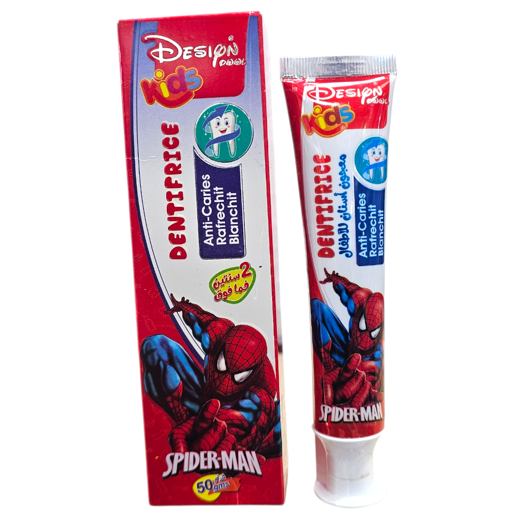 Desiyn Kids Dentfrice Anti-Caries Rafraîchit Blanchit Spider-Man
