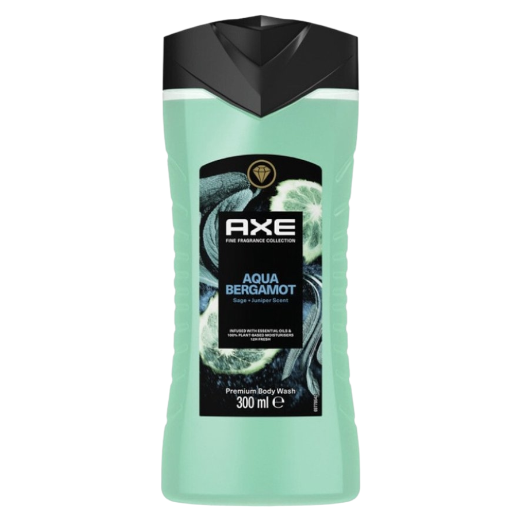 Axe Gel Douche Homme Aqua Bergamot Premium Dus Jeli