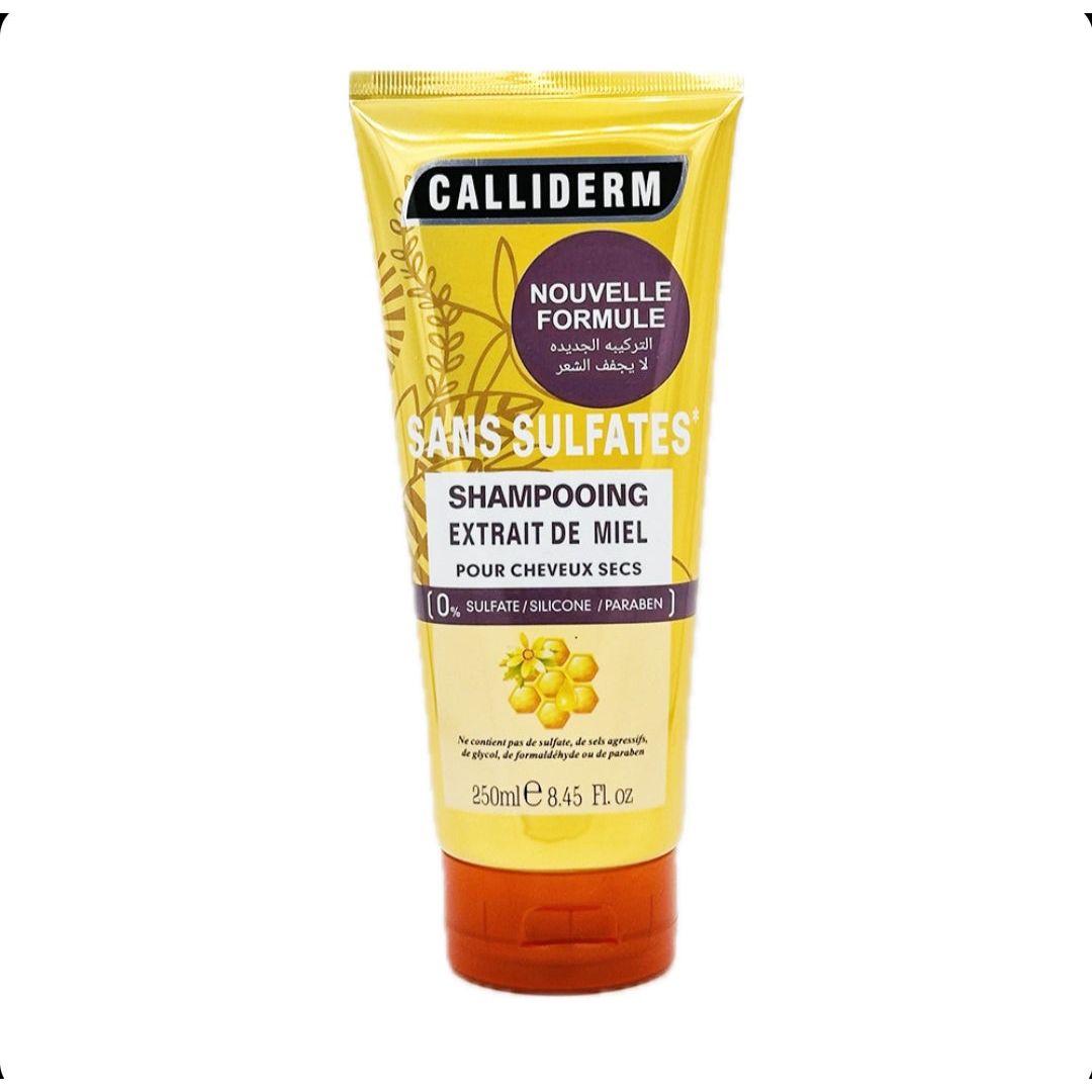 Calliderm Shampooing Miel Sans Sulfates cheveux secs