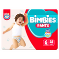 Bimbies Pants Maxi Absorb Hop Adapté Aux Formes De Bébé 35 Culottes 6+35Kg