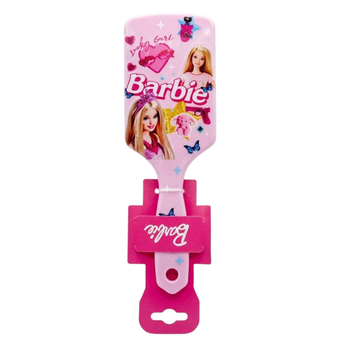 Brosse à Cheveux Barbie avec Miroir Rose