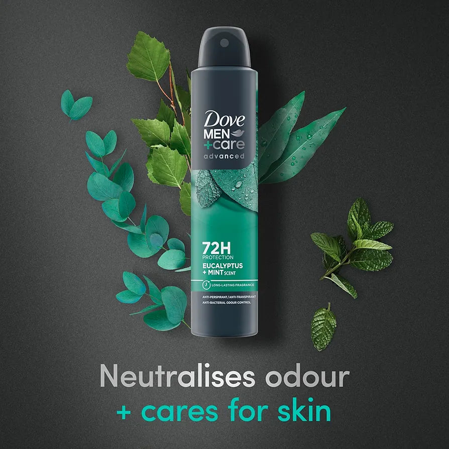 Dove Déodorant Men Care Advanced 72H Protection Eucalyptus