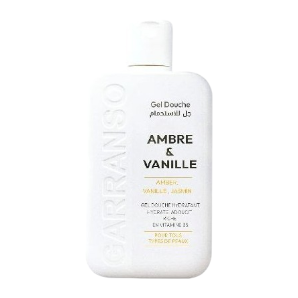 Garranso Mino Gel Douche Ambre & Vanille – Hydratant & Parfum Sensuel