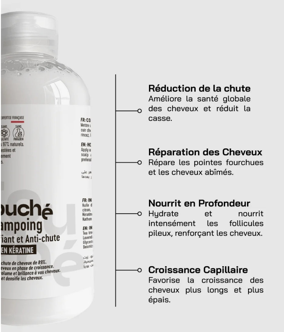 شامبو تاتشي المقوي ومضاد لتساقط الشعر غني بالكيراتين