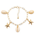 Bracelet Doré Coquillage & Étoiles De Mer – Style Bohème Chic ✨