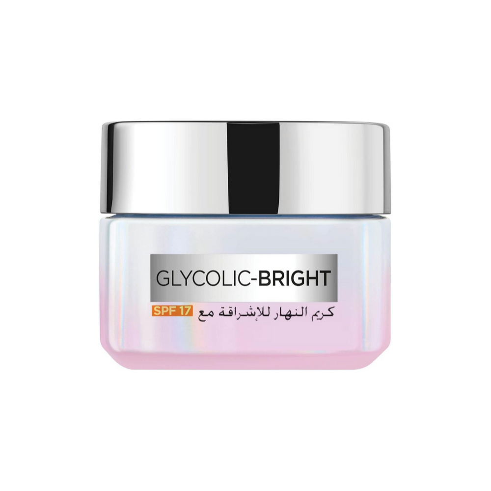 كريم النهار جليكوليك برايت من لوريال باريس لتعزيز الإشراق بعامل حماية SPF 17