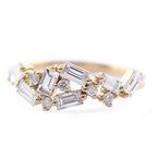 Bague Jardins D'hiver Plaqué Or Jaune Oxyde De Zirconium