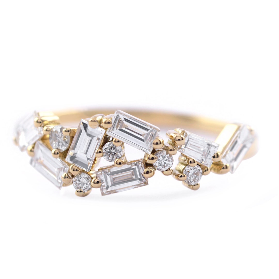 Bague Jardins D'hiver Plaqué Or Jaune Oxyde De Zirconium