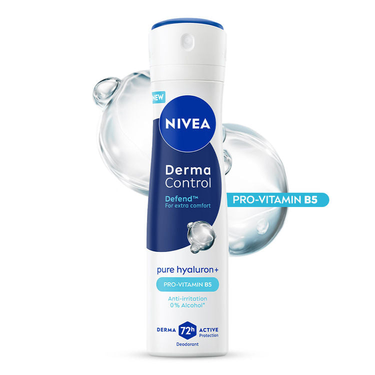 Nivea Déodorant Derma Control Pure Hyaluron Pro-Vitam8N B5 0% Alcohol