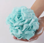 Éponges De Douche Colorées Boules De Bain En Maille Douce Avec Poignées Ruban Chouchou 1Pc