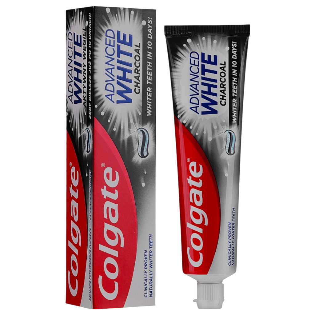 معجون أسنان كولجيت أدفانسد وايت بالفحم لأسنان أكثر بياضًا في 14 يومًا