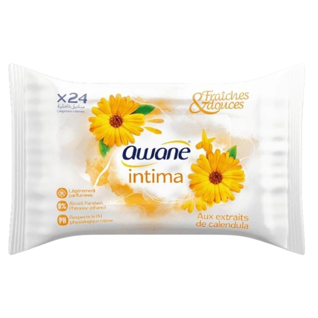 Awane Awane Lingettes Intima Calendula X24 – ADIBA