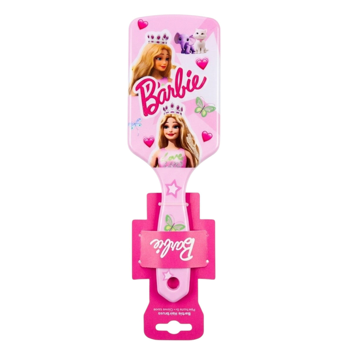 Brosse à Cheveux Barbie avec Miroir Rose