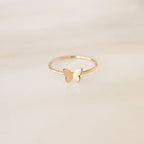 Bague Papillon Anneau Délicat Rempli