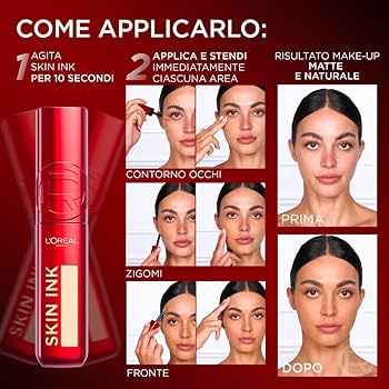 لوريال باريس إنفاليبل
 كريم أساس وكونسيلر هجين من سكين إنك