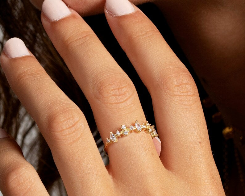 Bague Plaquée Zirconium Cubique