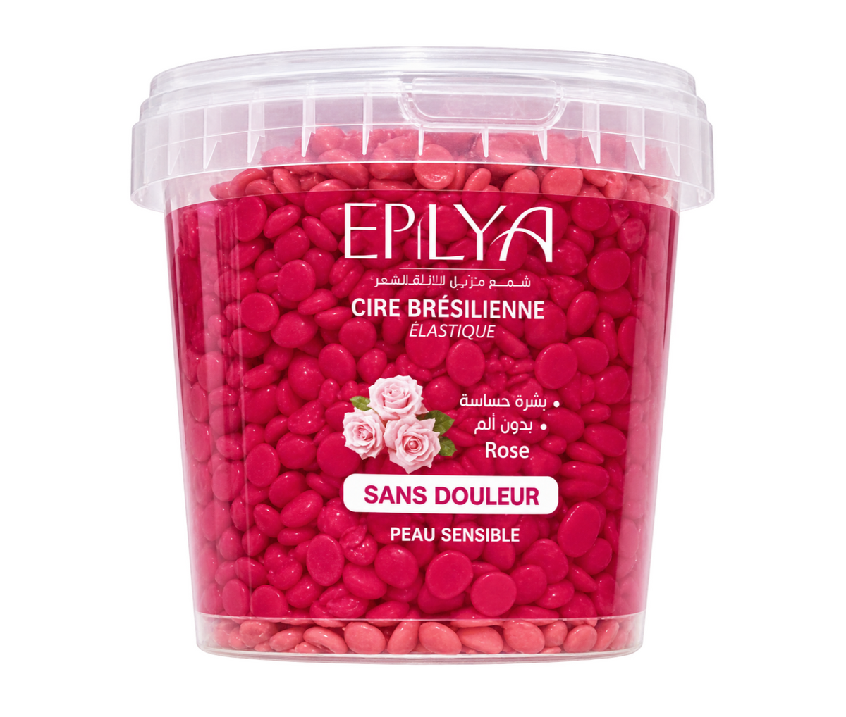 Epilya Cire Brésilienne Élastique À La Rose – Cire À Épiler Pour Peau Sensible