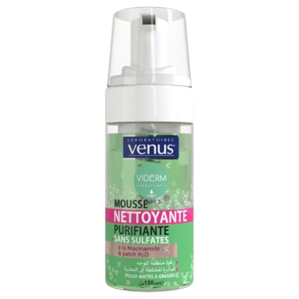Venus Viderm Mousse Nettoyante Purifiante Sans Sulfates