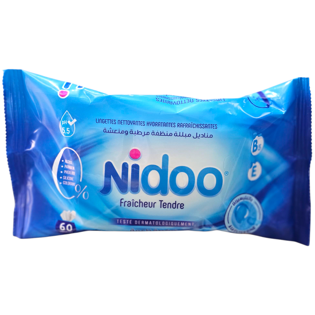 Nidoo Fraicheur Tendre 60 Lingettes