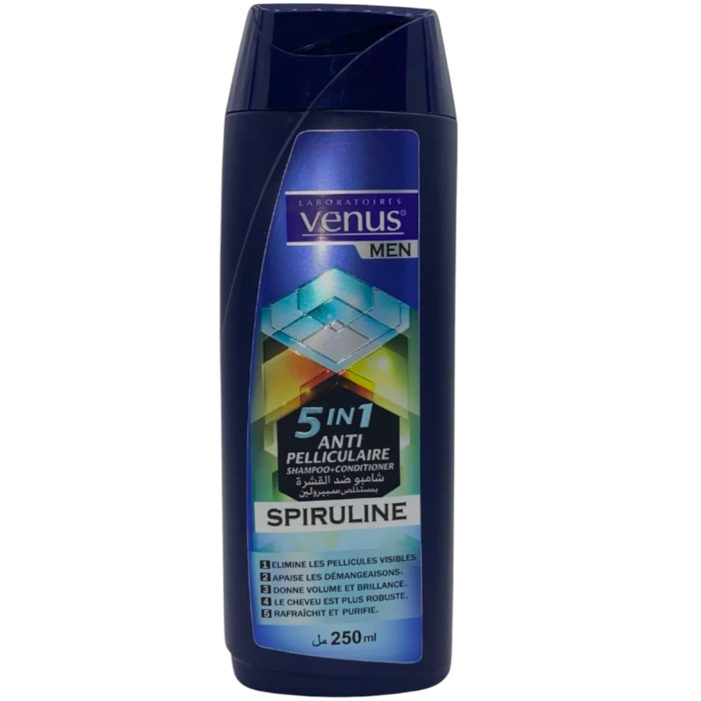 شامبو فينوس مين ٥ في ١ المضاد للقشرة مع السبيرولينا