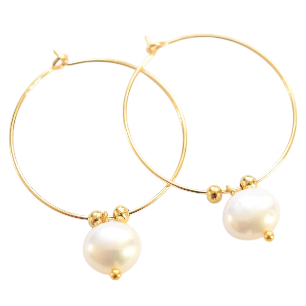 أقراط لونا بيرل الحلقية