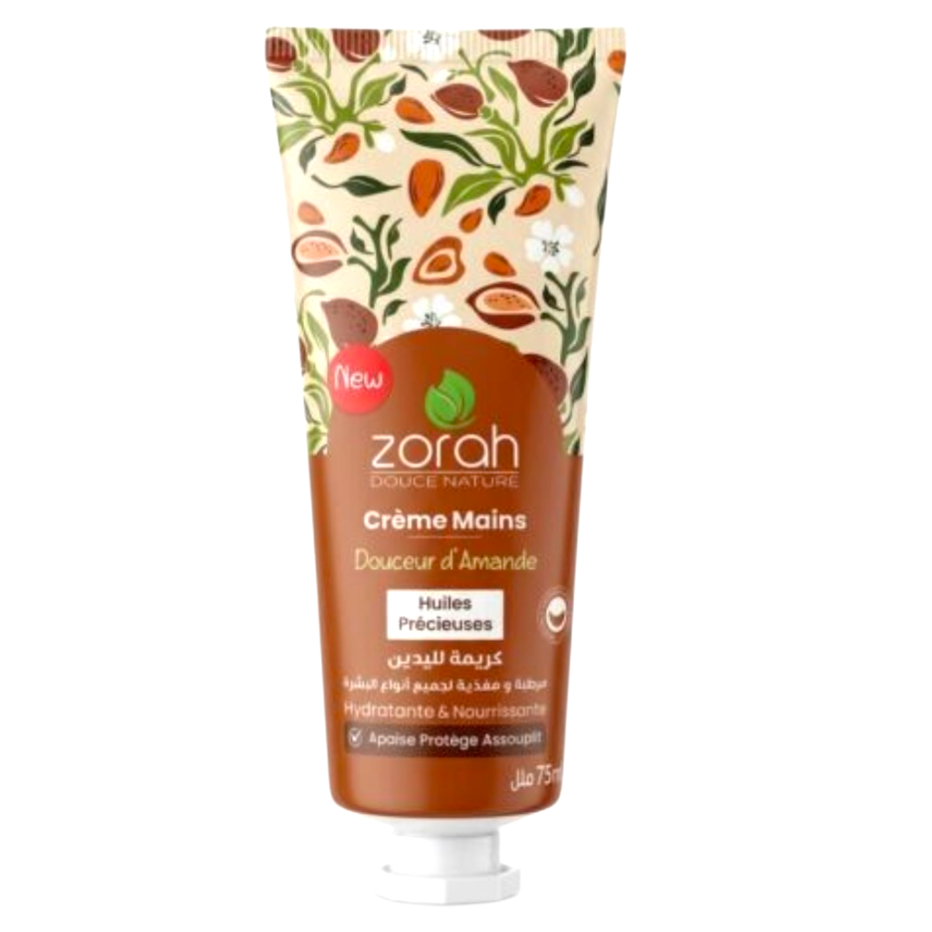 Zorah Douce Nature Créme Mains Douceur D'Amande Huiles Précieuses