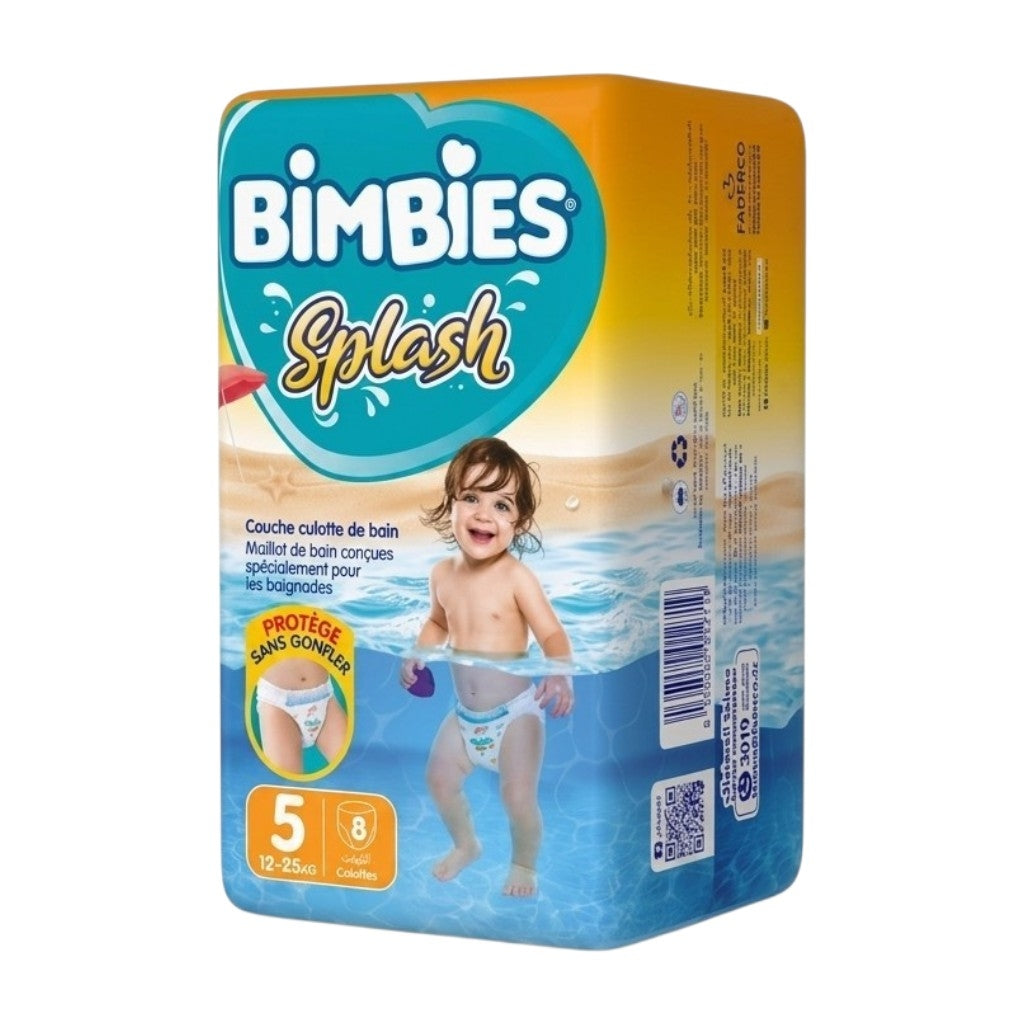 Bimbies Splash de bain jetable Baby Shark Taille 5 (12–25 Kg)