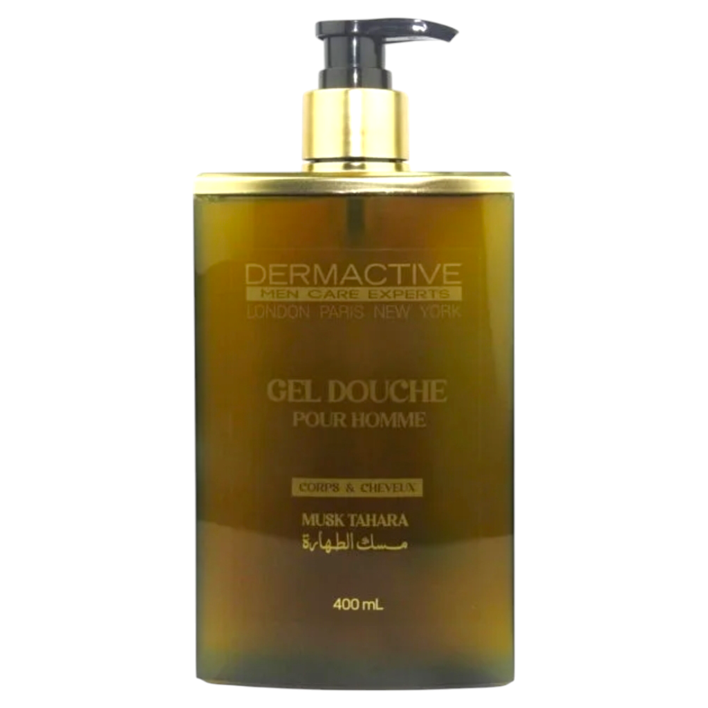 جل الاستحمام ديرما اكتيف لندن باريس نيويورك للرجال الجسم والشعر مسك طهارة