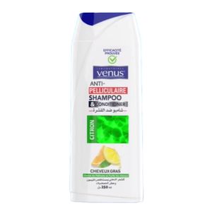 Shampooing et aprés shampooing Anti-pelliculaire Venus – Citron – Cheveux gras – 250ml