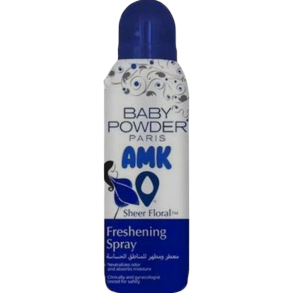Baby Powder Paris Amk Déodorant Intime Sheer Floral Freshening Bleu Spray