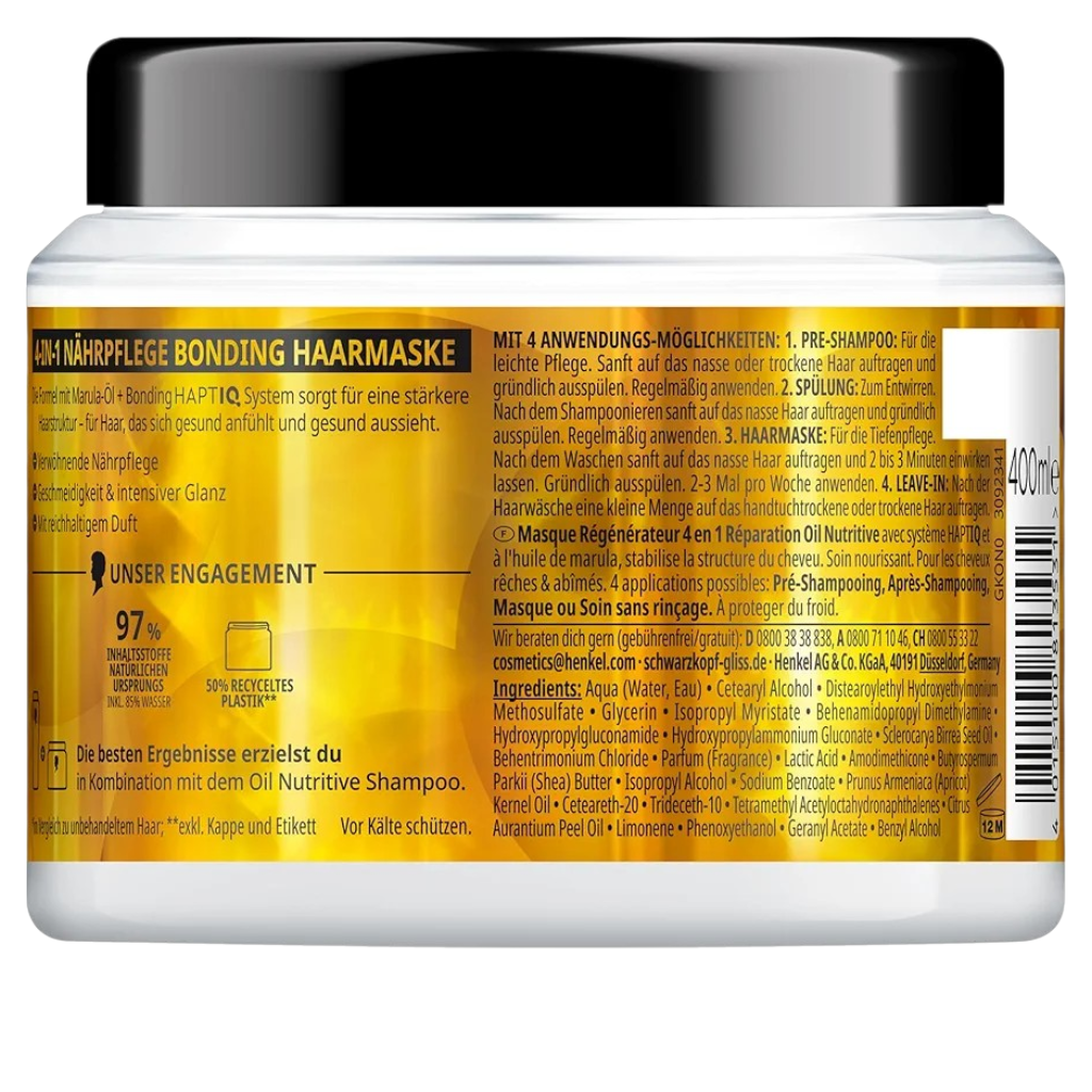 Gliis Khwvarakopf Masque 4-In-1 Beurre Capillaire Nourrissant Et Fortifiant
